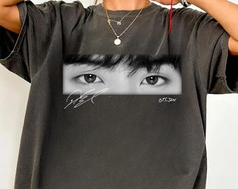Camiseta Comfort Colors Vintage Kpop Jin's Eyes, Camiseta Kim Seokjin, Merchandising Kpop de Rap Monster, Regalos para Fans