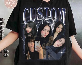 Custom Face Girlfriend Boyfriend Shirt, Personalize Birthday Bootleg Tee Gifts For Him/Her, Family Bootleg Graphic Shirt, Bachelor Party Tee