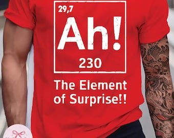 Project Hail Mary Ah! The Element of Surprise T-Shirt Chemistry Joke Tee