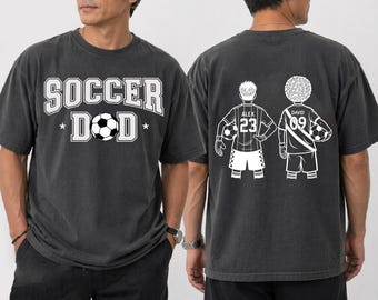 Personalized Soccer Dad Shirt, Soccer Player Graphic Choice, Custom Name Number Soccer Shirt ,Soccer Dad Shirt, Soccer Dad Gif