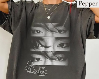 Camiseta retro Comfort Colors® Taehyung Eyes, camiseta KPOP V, regalo para fans