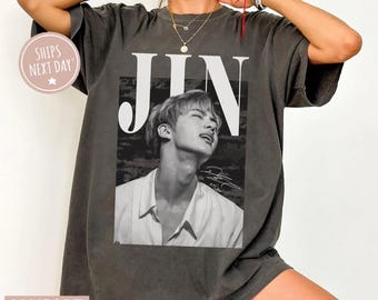 Camiseta vintage de Kim Seokjin Comfort Colors, camiseta retro de Jin de los 90, regalos para fans.