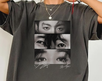 Camiseta Comfort Colors Retro de los 90 con Jungkook y Jimin Eyes, Camiseta Kpop para fans con Jungkook Eyes, Camiseta con Jimin Eyes, Regalo para fans