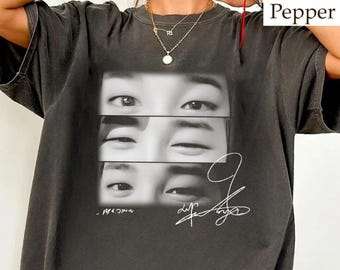 Camisa vintage de Jimin con colores reconfortantes, camisa de Kim Jimin, camisa KPOP, regalo para fans