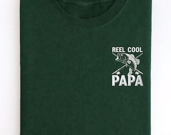 Reel Cool Dad Besticktes Sweatshirt, Cooles Dad Shirt, Angeln Liebhaber Shirt, Cooles Geschenk für Väter, Vatertagsgeschenk