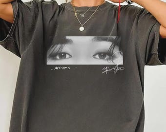 Camiseta Comfort Colors Vintage con los ojos de Jimin, Camiseta de Kim Jimin, Camiseta KPOP, Camiseta con ojos, Regalo para fans