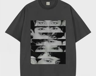 Camiseta Comfort Colors Eyes de Bangtan, camiseta Kpop, camiseta de banda de chicos de 7 miembros, camiseta Eyes, regalo para fans del Kpop, concierto de pop coreano