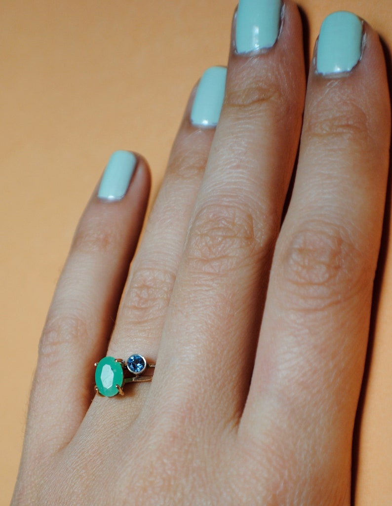 Aquamarine Ring Birthstone Ring Thin Silver RingBirthstoneAquamarineMarch BirthstoneCustomflorumAquamarine Gem Ring*Sterling Silver