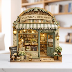 Bloque de madera de librería vintage personalizado, decoración de librería, regalo personalizado para amantes de los libros y lectores, decoración de estanterías, decoración de bibliotecas, regalo para amantes de los libros