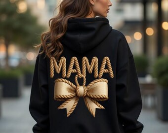 Pakiet Mama PNG, Projekt Mama z liną PNG, Projekt koszulki na Dzień Matki, Typografia Mama Rope, Prezent dla mamy PNG, Grafika Mama do druku,