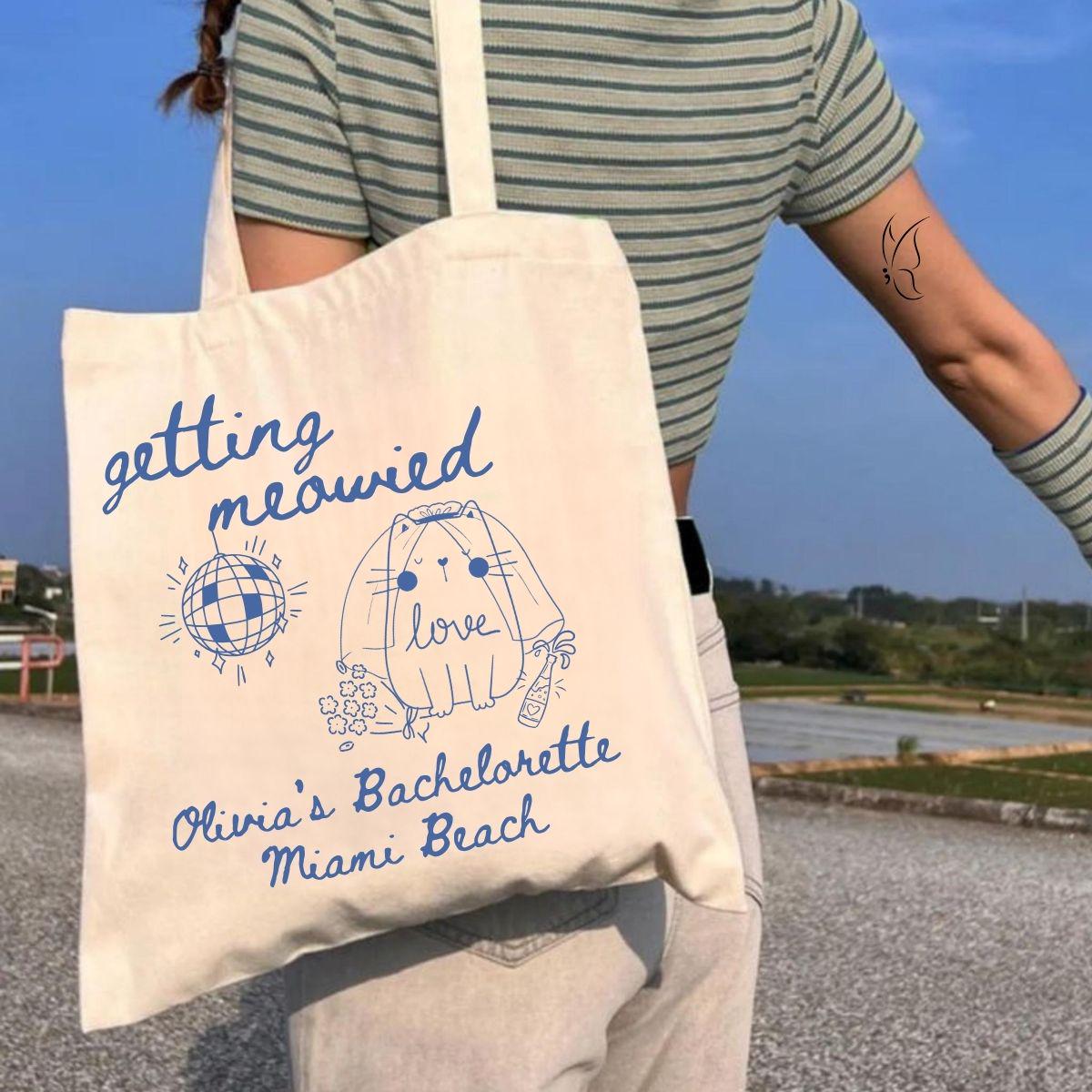Cat Bachelorette Tote Bag