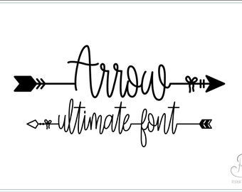 Arrow Ultimate Font download // TTF Open Type Fonts //Digital Download // Personal Use