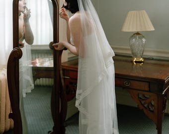 Hymn veil- romantic two-tier wedding veil