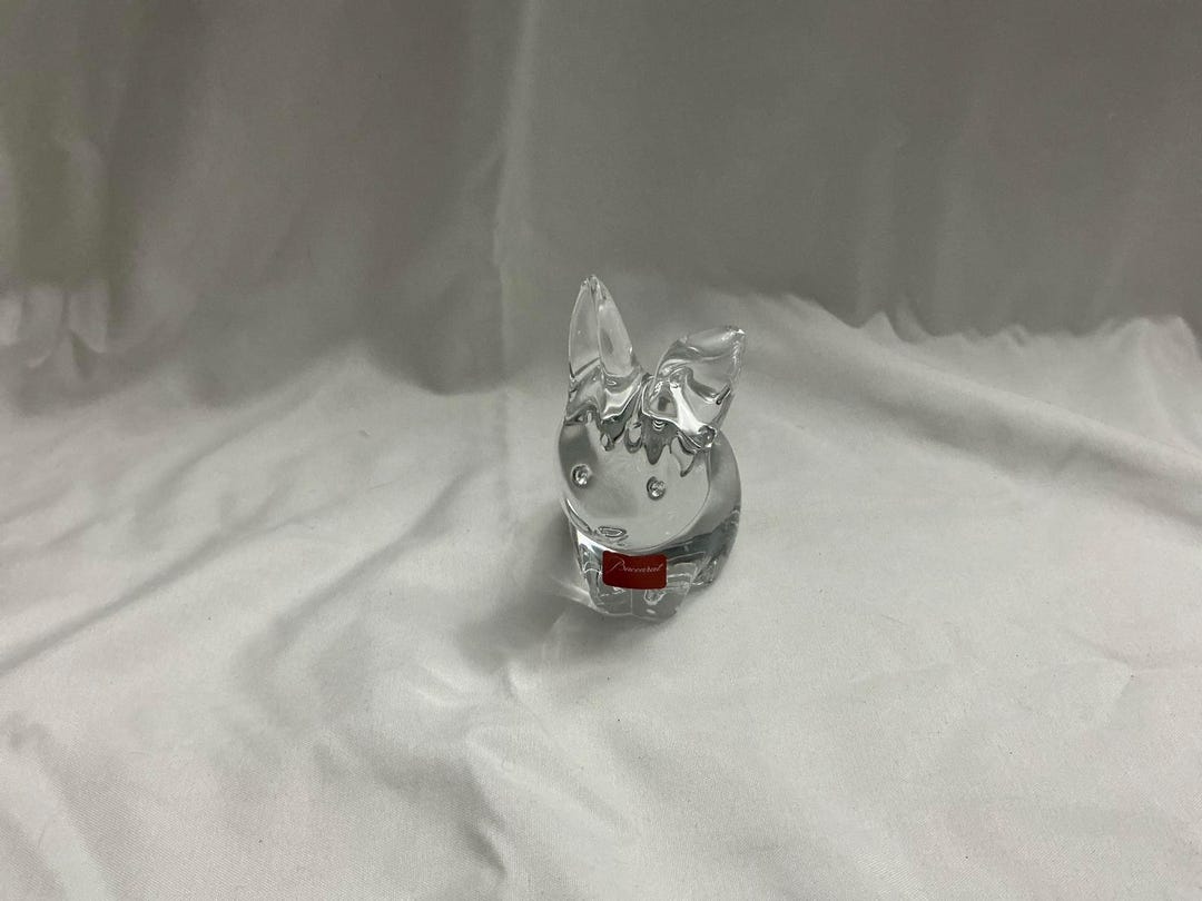 Lead Crystal Rabbit New in Box- Baccarat Bunny Lead Crystal Figurine - Etsy