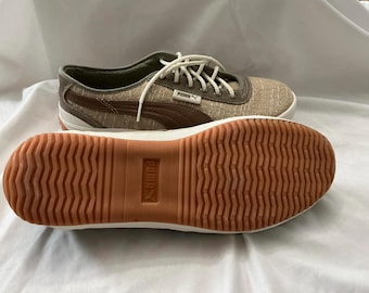 Puma new vintage canvas shoes, size 10
