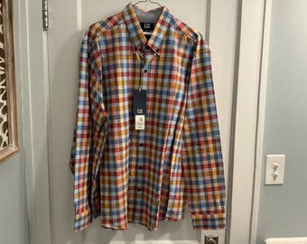 Camisa de manga comprida Cutter & Buck com botões - Nova com etiqueta