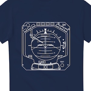 Concorde Attitude Indicator T-Shirt • Pilot Gift • Aviation Tee • Avgeek Shirt • Cockpit Instrument Art