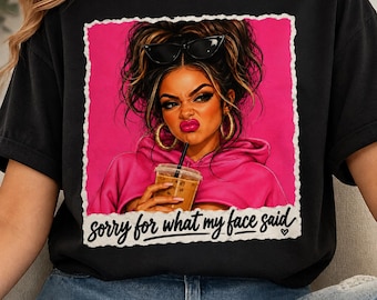 Disgusted Face Meme PNG, Sorry For What My Face Said, Sassy Doll Face Sublimation Design, Digital Download