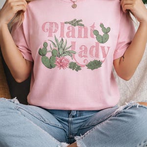 Camiseta para amantes de las plantas / Camiseta Pflanzenliebe / 3 estilos: patchwork y pintura al óleo / Regalo botánico