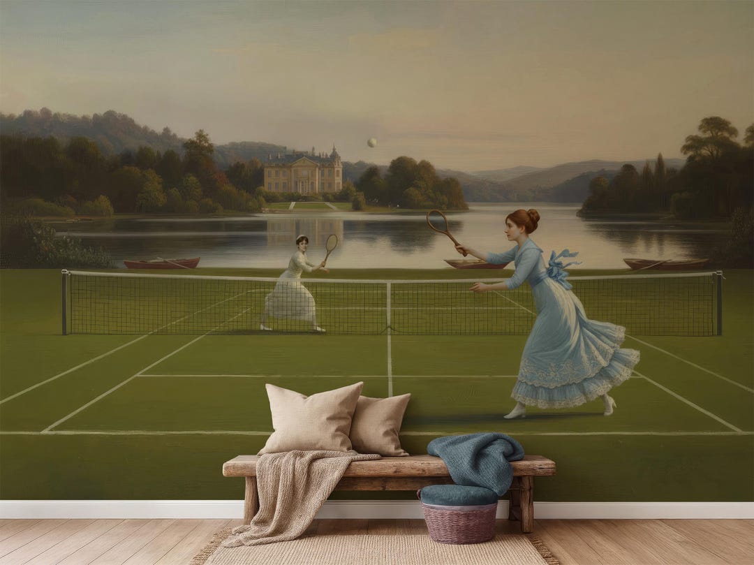 peel-stick-removable-mural-tennis-wall-mural-vintage-english-estate