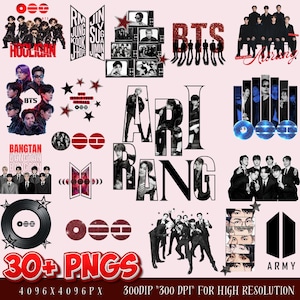 BTS Arirang PNG Bundle | K-Pop Sublimation Graphics (Digital Download)