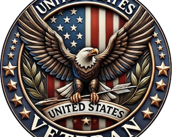 Águila del Día de los Veteranos PNG, Diseño de sublimación militar estadounidense (Descarga digital)