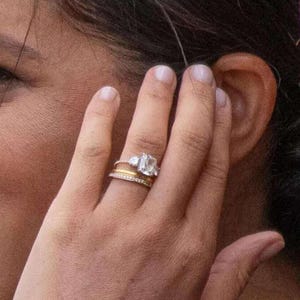 2.50 CT Cushion Cut Moissanite Engagement Ring Meghan Markle Moissanite Ring 925 Sterling Silver Ring For Women Bridal Ring Proposal Ring