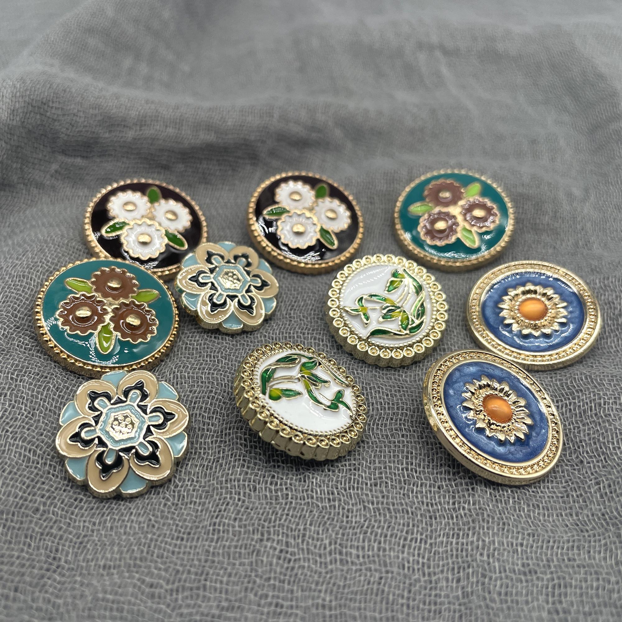 Antique enamel buttons - Etsy 日本