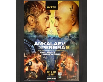 UFC 320 Poster: Pereira Vs Ankalaev, Dvalishvili Vs Sandhagen