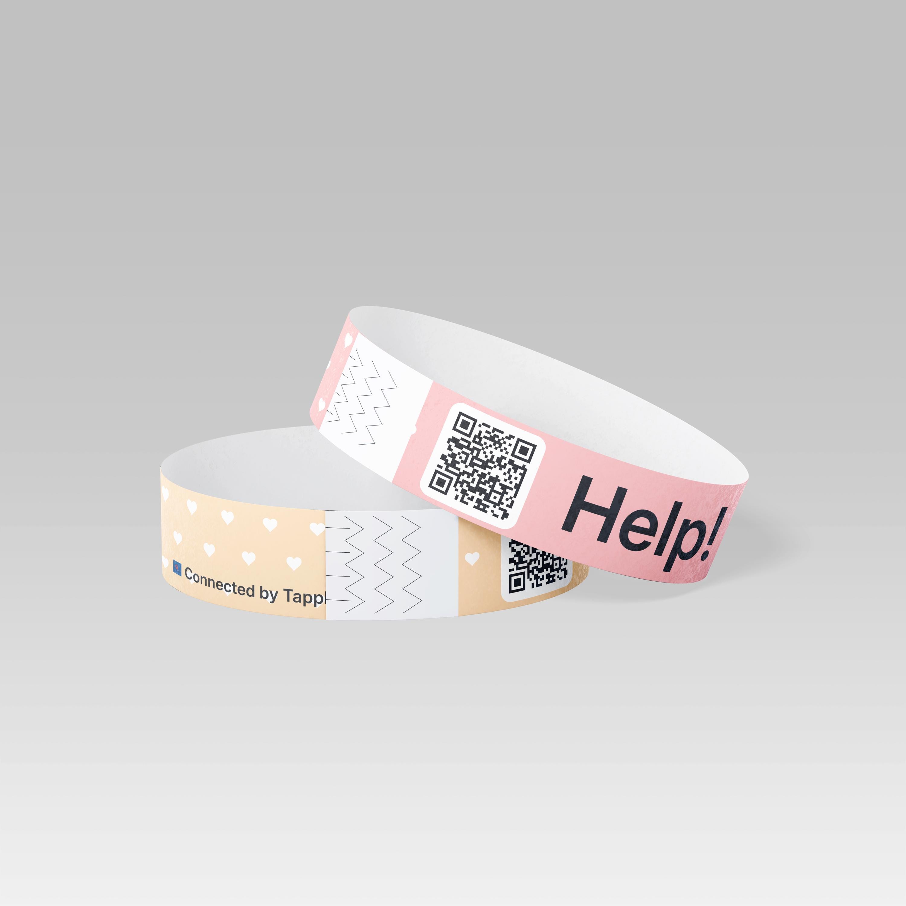 Bracelet Alerte Médicale Pour Enfant En Argent Sterling - Taille 5,5 à 6,5 Pouces - Rouge Et Blanc