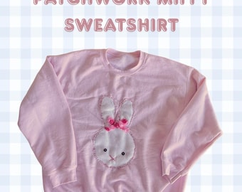Patchwork Miffy Rundhals-Sweatshirt