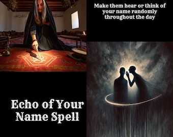 Echo van je naamspreuk: laat ze aan je denken, je energie voelen en voortdurend aan je denken