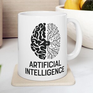 Artificiell intelligens robot AI kaffemugg för män kvinnor teknik