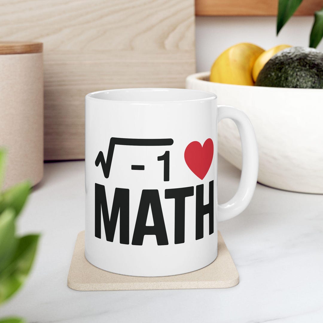 Funny I Love Heart Math Mathematics Coffee Mug for Men Women - Etsy