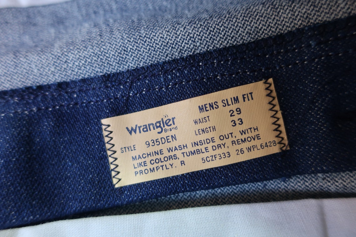 Vintage 1970s Wrangler Mens Jeans Tags 29X33 Blue Denim Fits | Etsy