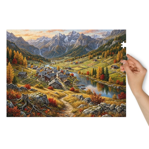 Mountain Valley in Fall-500 Pcs