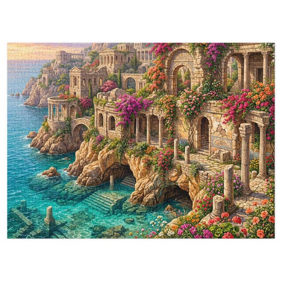 Ancient City by the Sea-500 Pcs