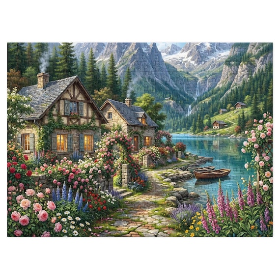 Rose Cottage by the Lake-500 Pcs