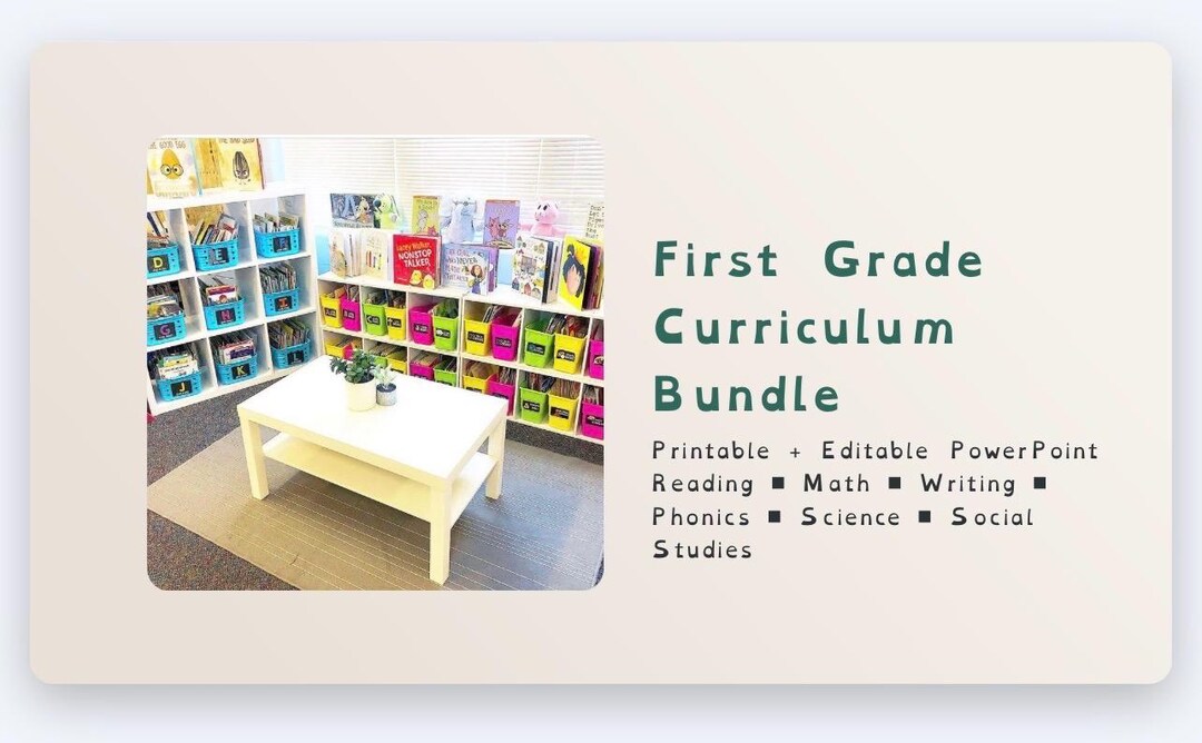 First Grade Curriculum Bundle Printable Worksheets Homeschool Classroom ...