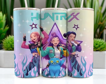Embalagem para copo Kpop Demon Hunters Huntrix: design de sublimação de 20 oz (download digital)