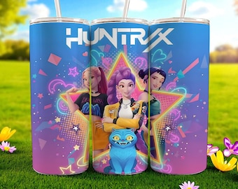 Huntrix Kpop Demon Hunters Tumbler Wrap: Design de sublimação de 20 onças (download digital)