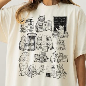 Schrödinger's Cat 90s Retro T-Shirt, Quantum Physics Cat Shirt, Quantum Mechanics Tee, Science Teacher Tee, Geek Physics Top, Cat Lover Gift