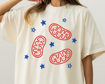 Mitochondria Graphic T-Shirt, Comfort Colors®, Cell Biology Shirt, Science Teacher Gift, Med Student Tee, Nerd T-Shirt, Biologist Lab Shirt