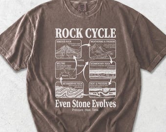 Rock Cycle Shirt, Geology T-Shirt, Science Tee, Educational Top, Science Gift, Earth STEM Science T-shirt, Geology Gift, Nature Lover Shirt