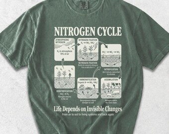 Nitrogen Cycle Shirt, Nitrogen Cycle Tee, Science T-Shirt, Environmental Science Top, Biology Teacher Gift, Ecology Tee, Biology T-Shirt