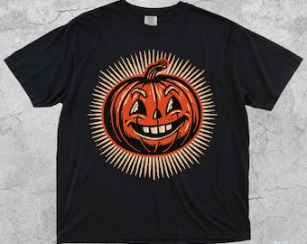 Vintage Halloween Pumpkin Shirt, Retro Jack-O-Lantern Tee, Spooky Autumn T-Shirt, Tis The Season Halloween Party Shirt, Fall Festival Shirt