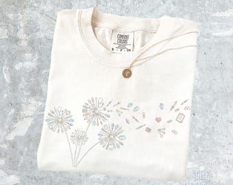 Floral Nurse Graphic Shirt, Comfy Healthcare Worker Gift, Medical Doctor Shirt, Cute Nurse Tee, Gift for Nurse, Emergency Department