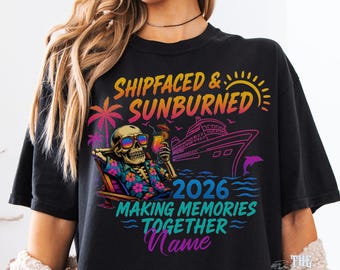 Custom Cruise 2026 Party T-Shirt, Matching Friend Group Cruise Shirt, Family Cruise Tee, Birthday Cruise Shirt, Feral Cruise Drinking Shirt
