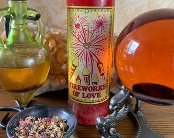 Fireworks Of Love Devotional Candle