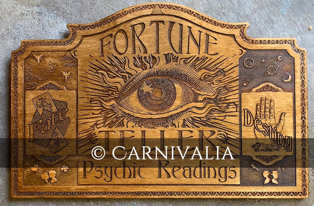 Fortune Teller sign for Psychic Readings Etsy